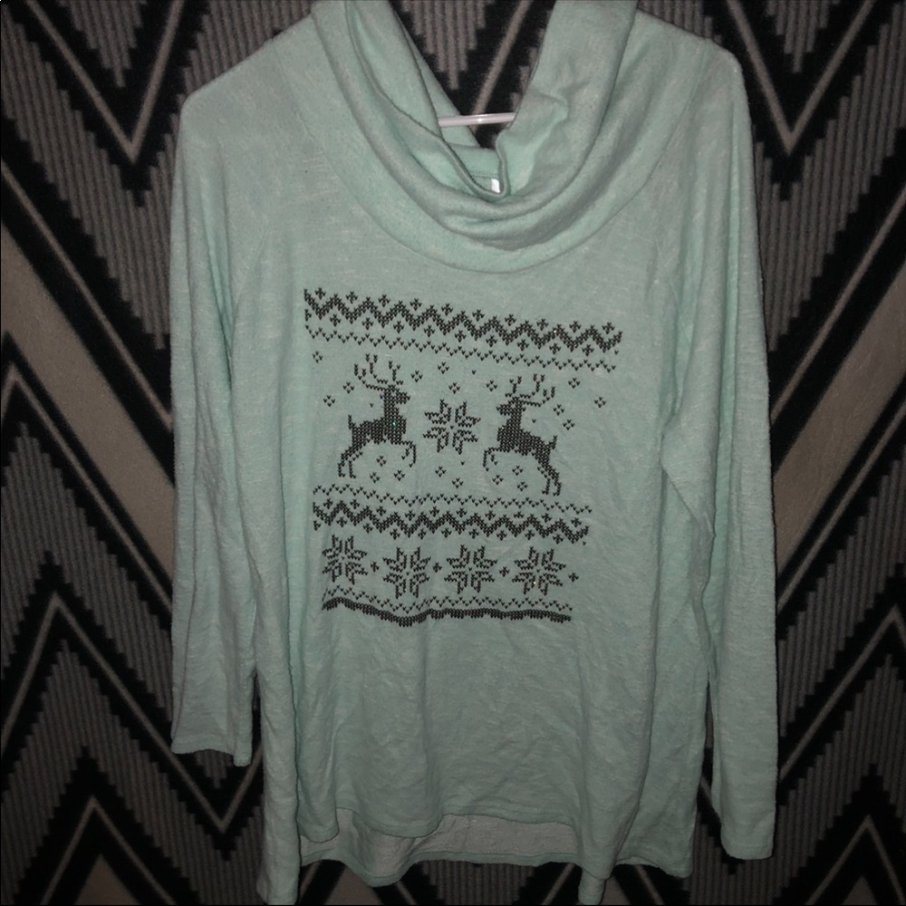 no boundaries blue sweater